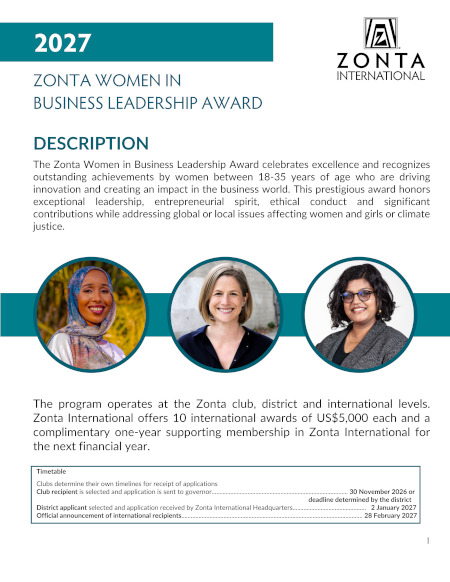 Zonta Young Women In Leadership