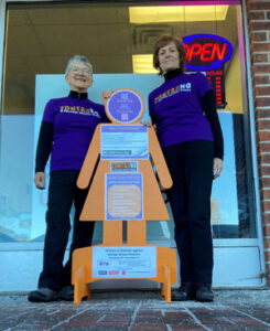 Have you spotted the Orange Lady hanging out just outside Re-Read Used Books, 1626 Stittsville Main Street