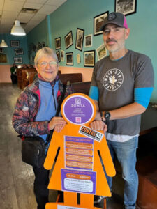 Another Orange Lady has been spotted right beside yesterday’s Orange Lady! Look for her outside Main Street Café, 1626 Stittsville Main Street